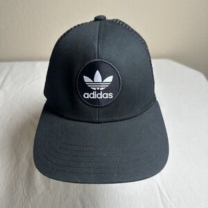 Black Adidas Truckers Snapback Mesh Baseball Cap‎ Hat Unisex